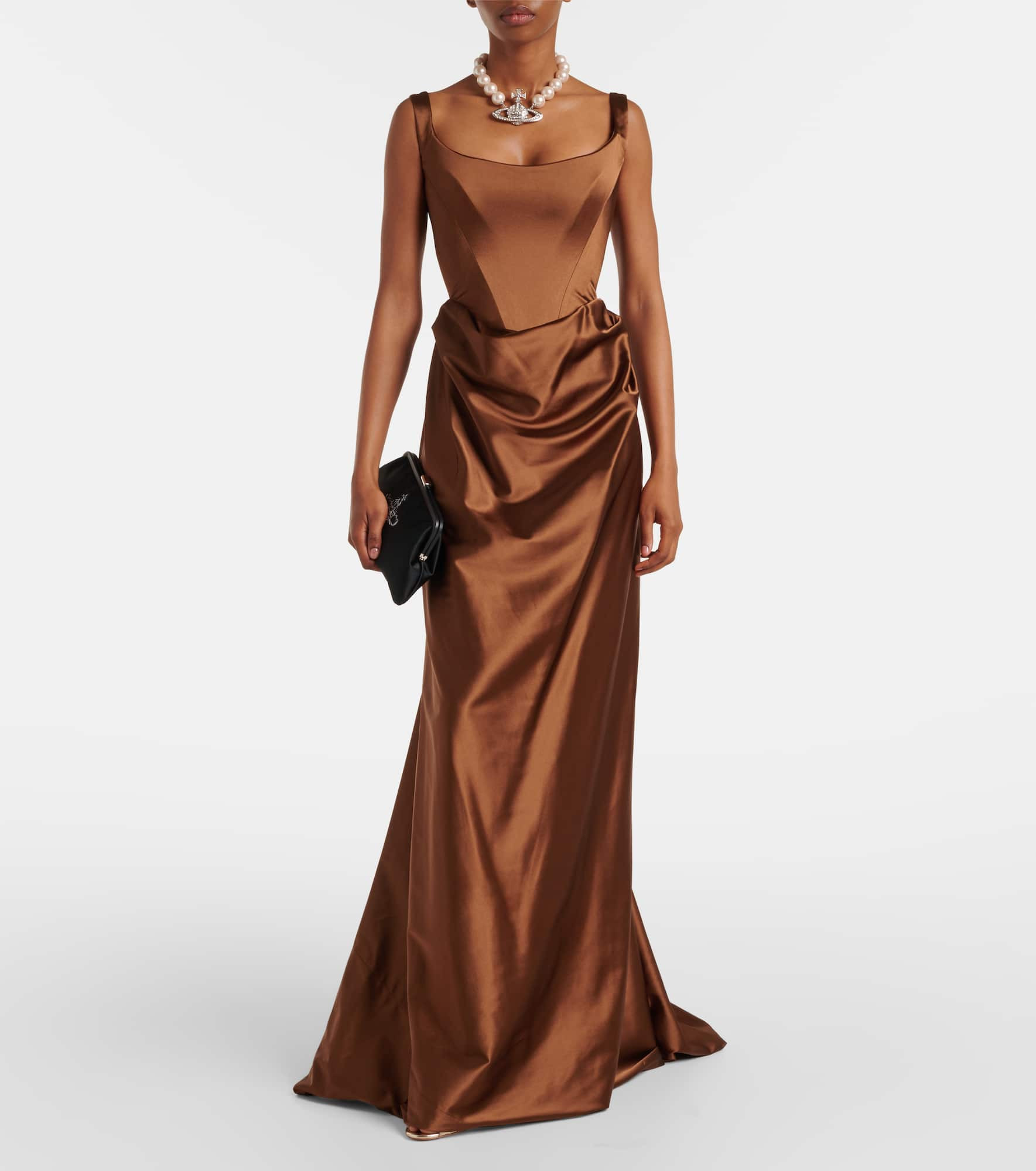 Nova Camille satin corset gown - 2