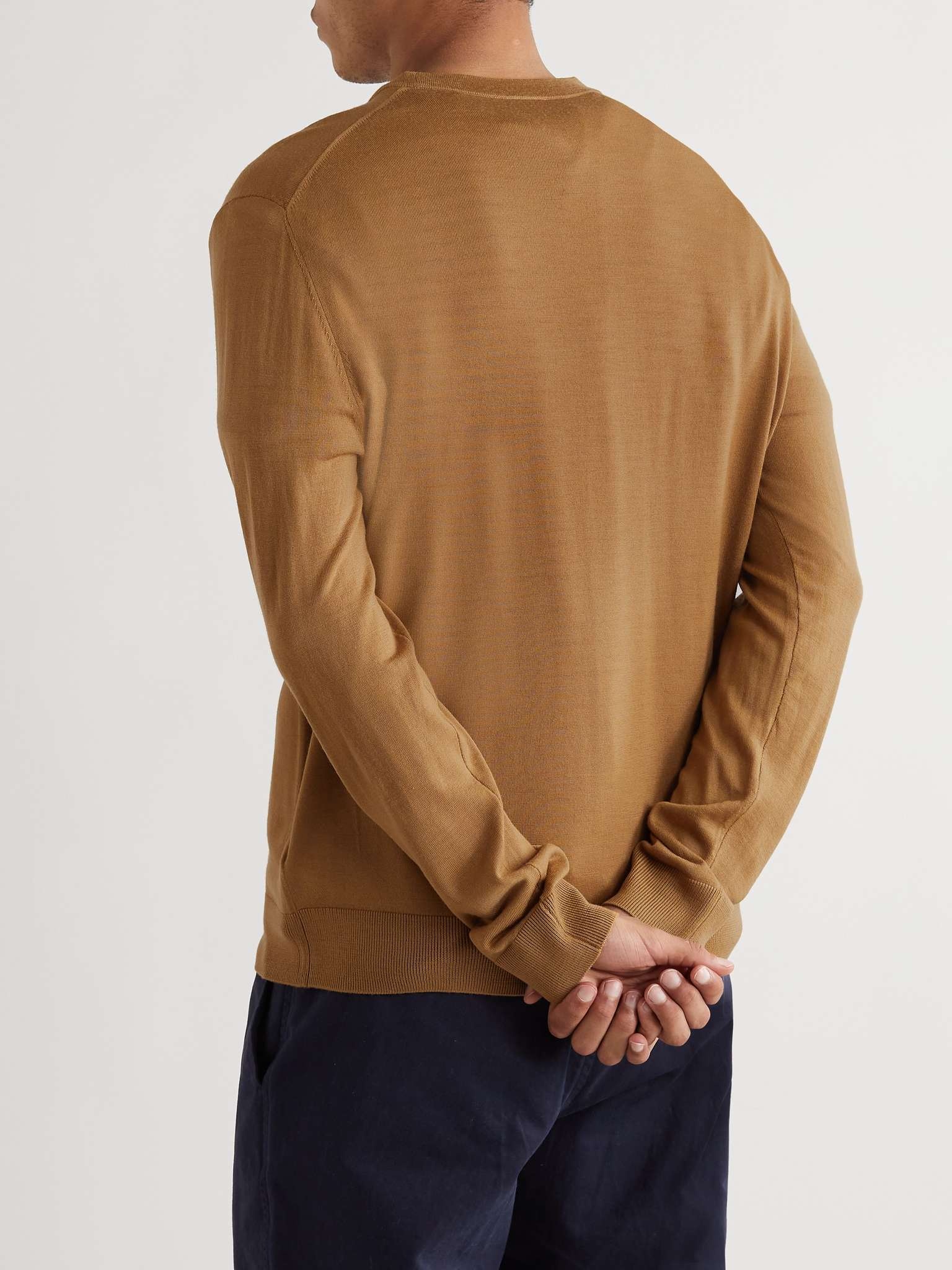Striped Merino Wool Cardigan - 4
