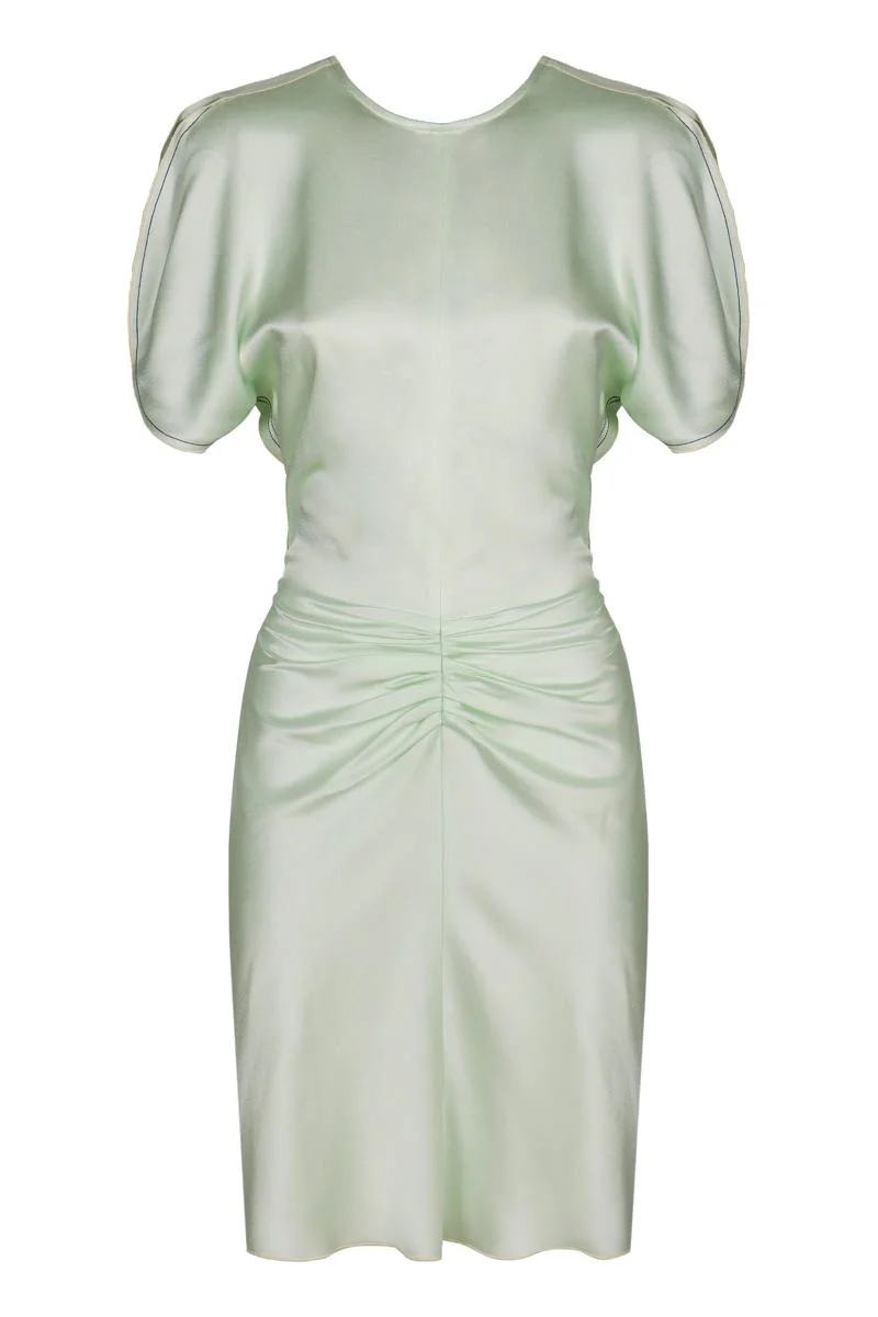 Victoria Beckham Mini Dress With Draping - 1