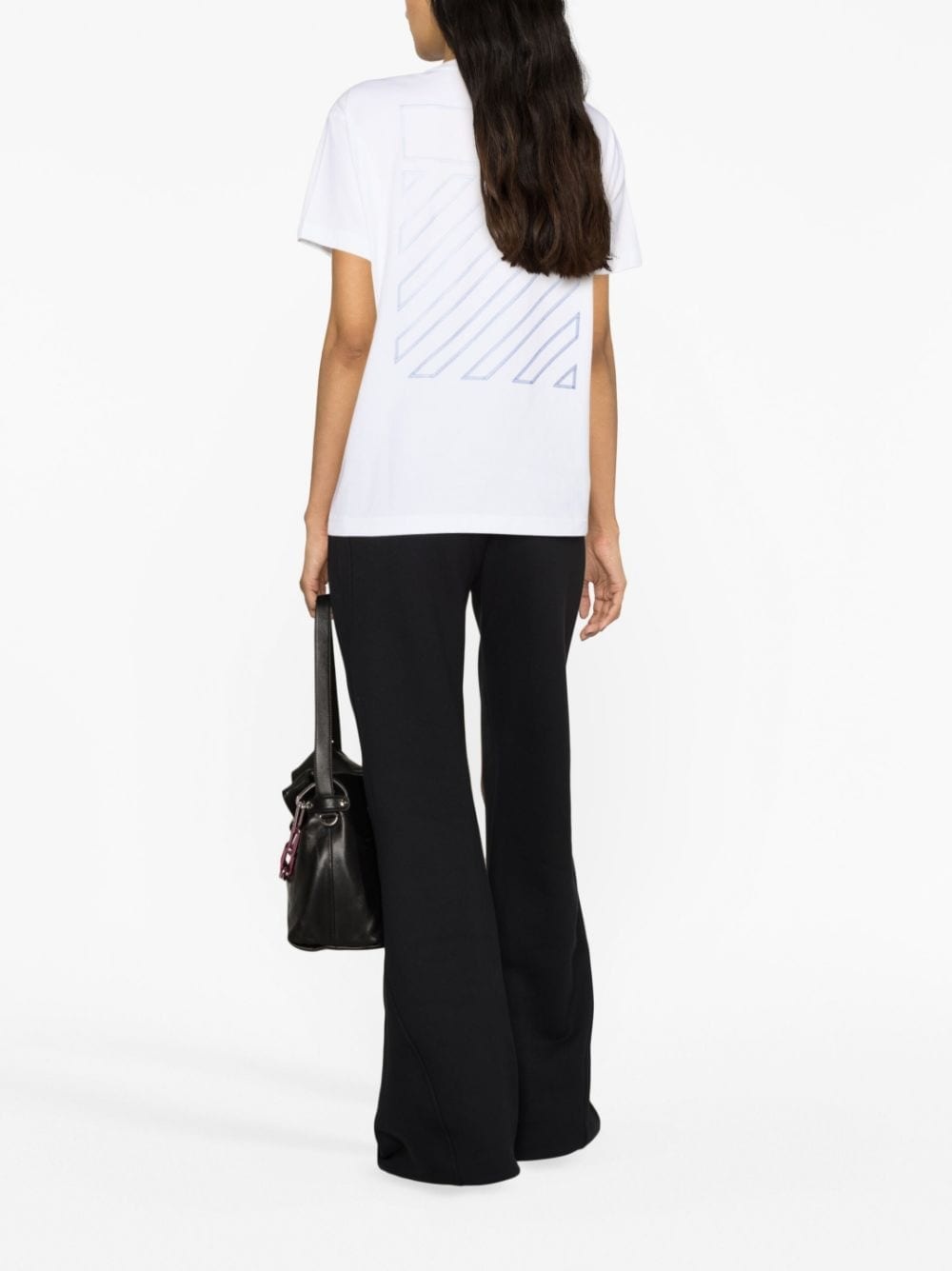piping-detail cotton track pants - 3