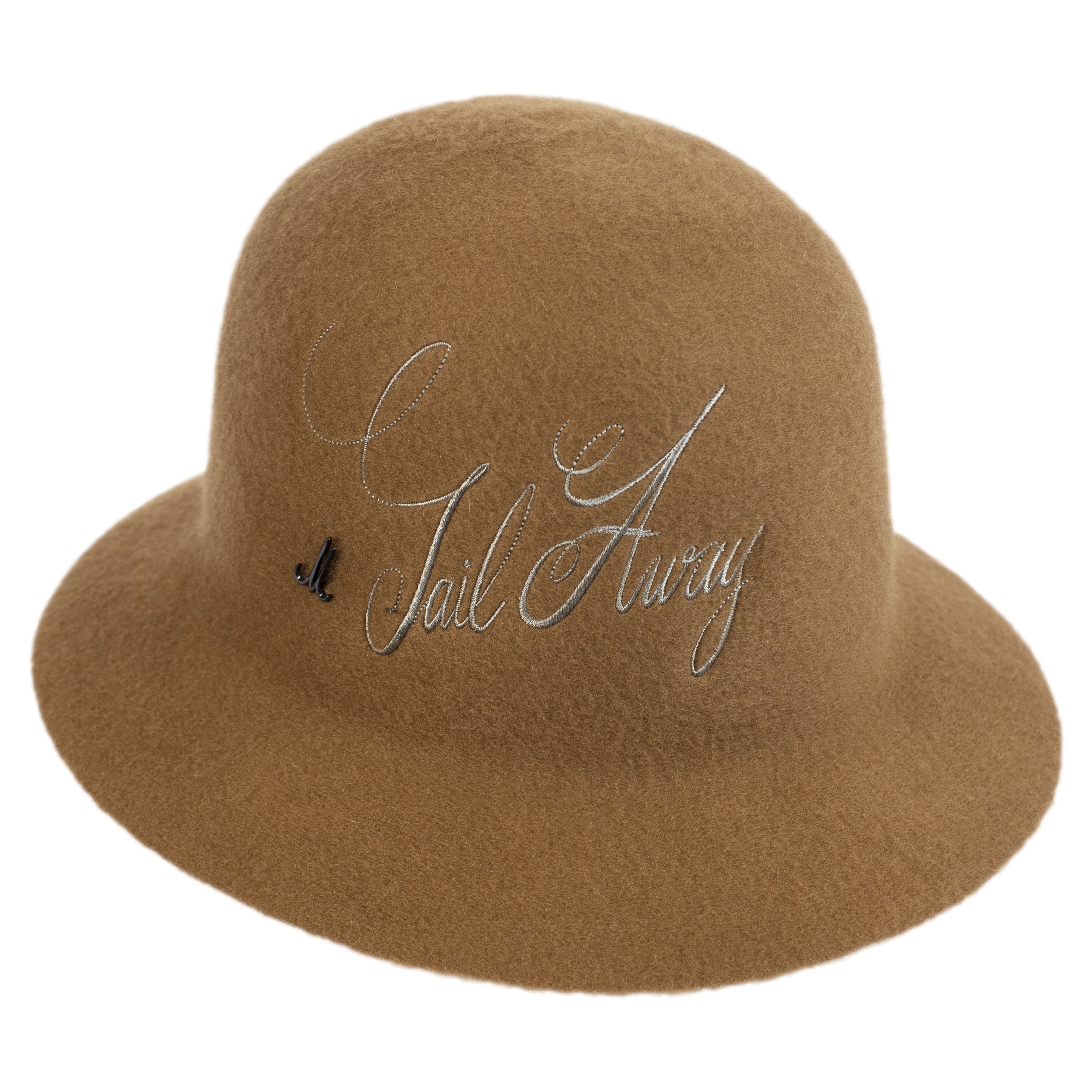 EMBROIDERED LOGO HAT IN BROWN - 3