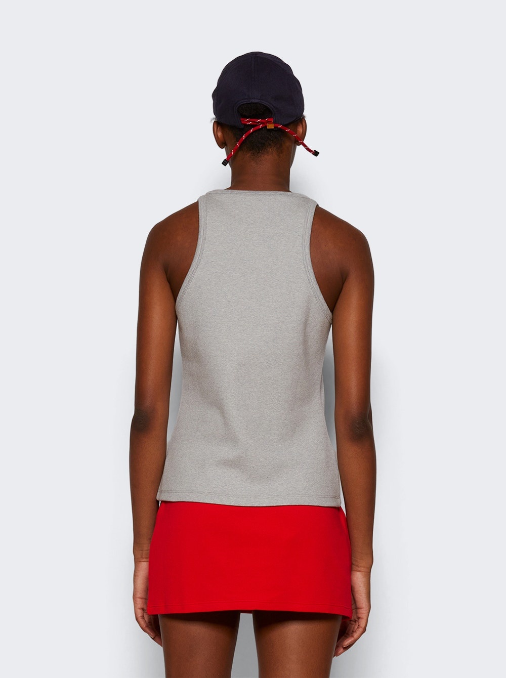 Knitted Tank Top Light Grey - 5