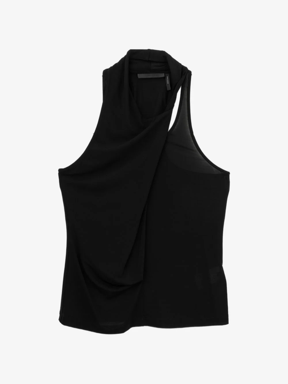 draped halterneck top - 1