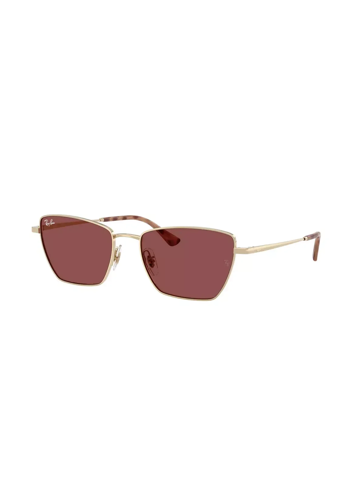 Drea Bio-Based Dark Violet Sunglasses – Polished Pale Gold - 1