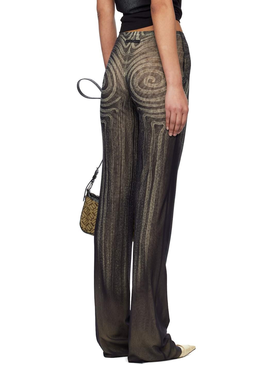 Black 'The Spirale' Lounge Pants - 3