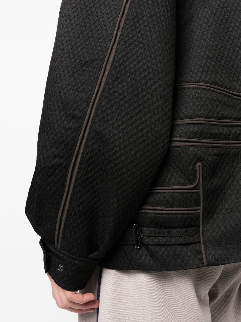 exposed-seam bomber jacket - 5