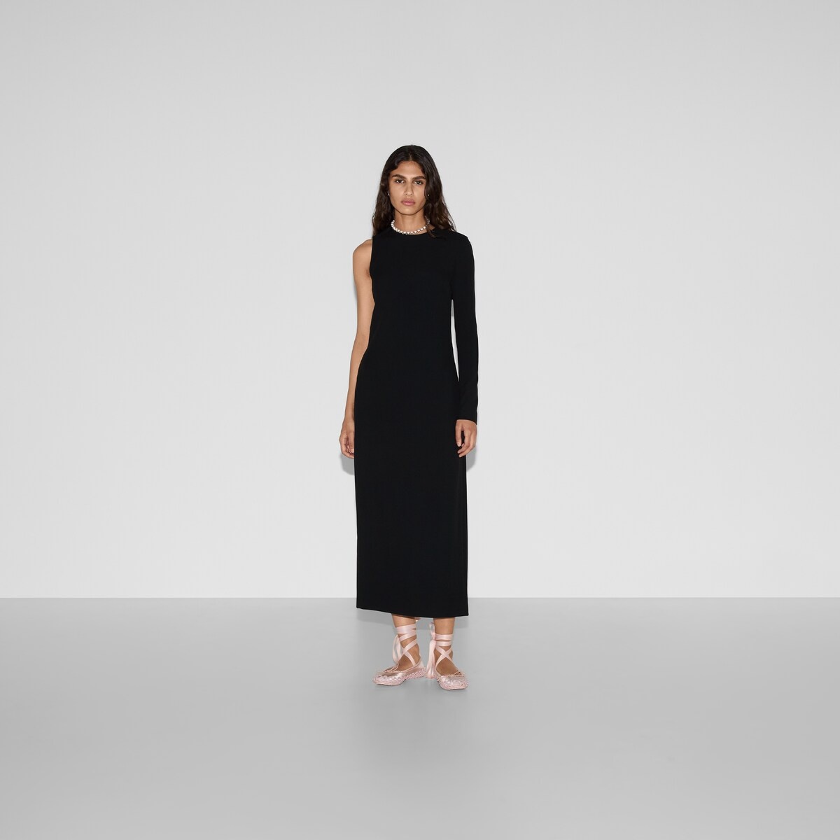 Acetate viscose sable dress - 2