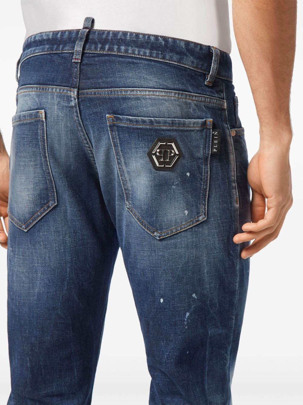 super-straight cut denim jeans - 5