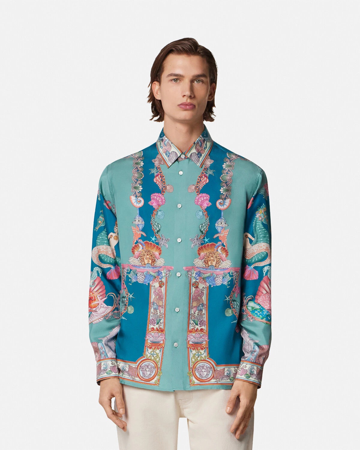 Coral Theatre Silk Shirt - 4