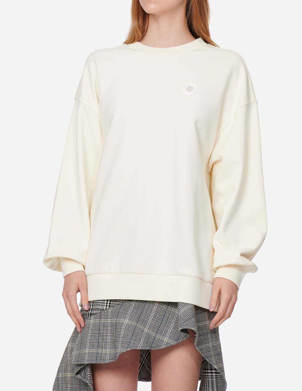 Kamon Glitter Print Oversize Sweatshirt - 4
