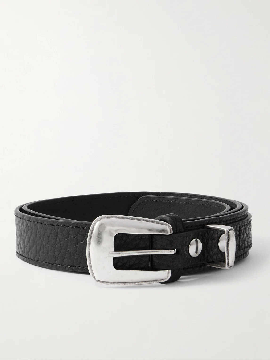 3cm Full-Grain Leather Belt - 1