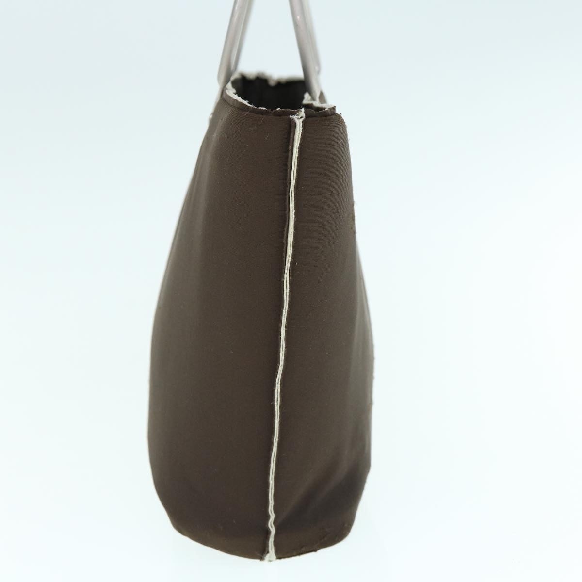 CHANEL Hand Bag Nylon Brown CC - 3