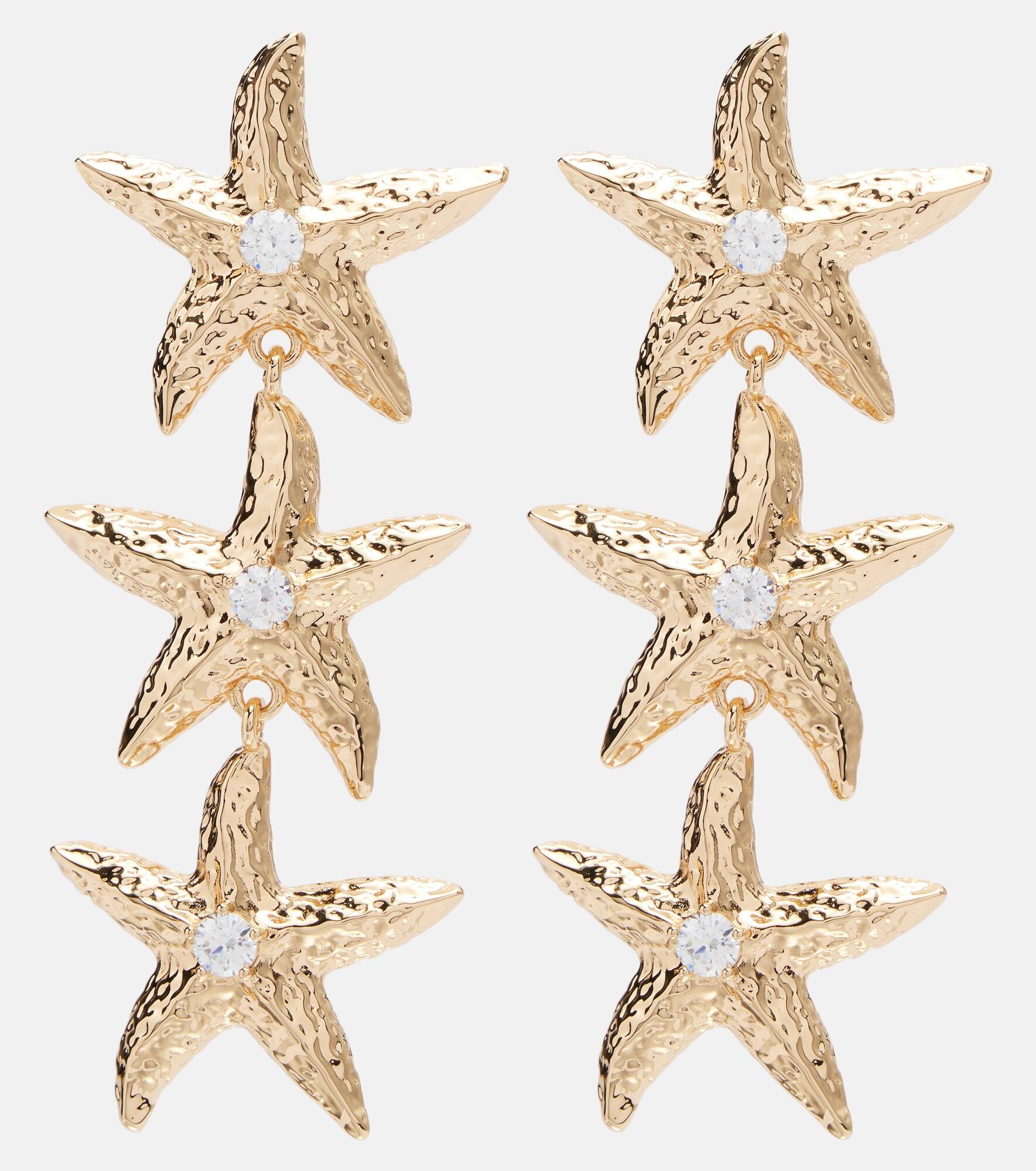 18kt gold-plated earrings - 1