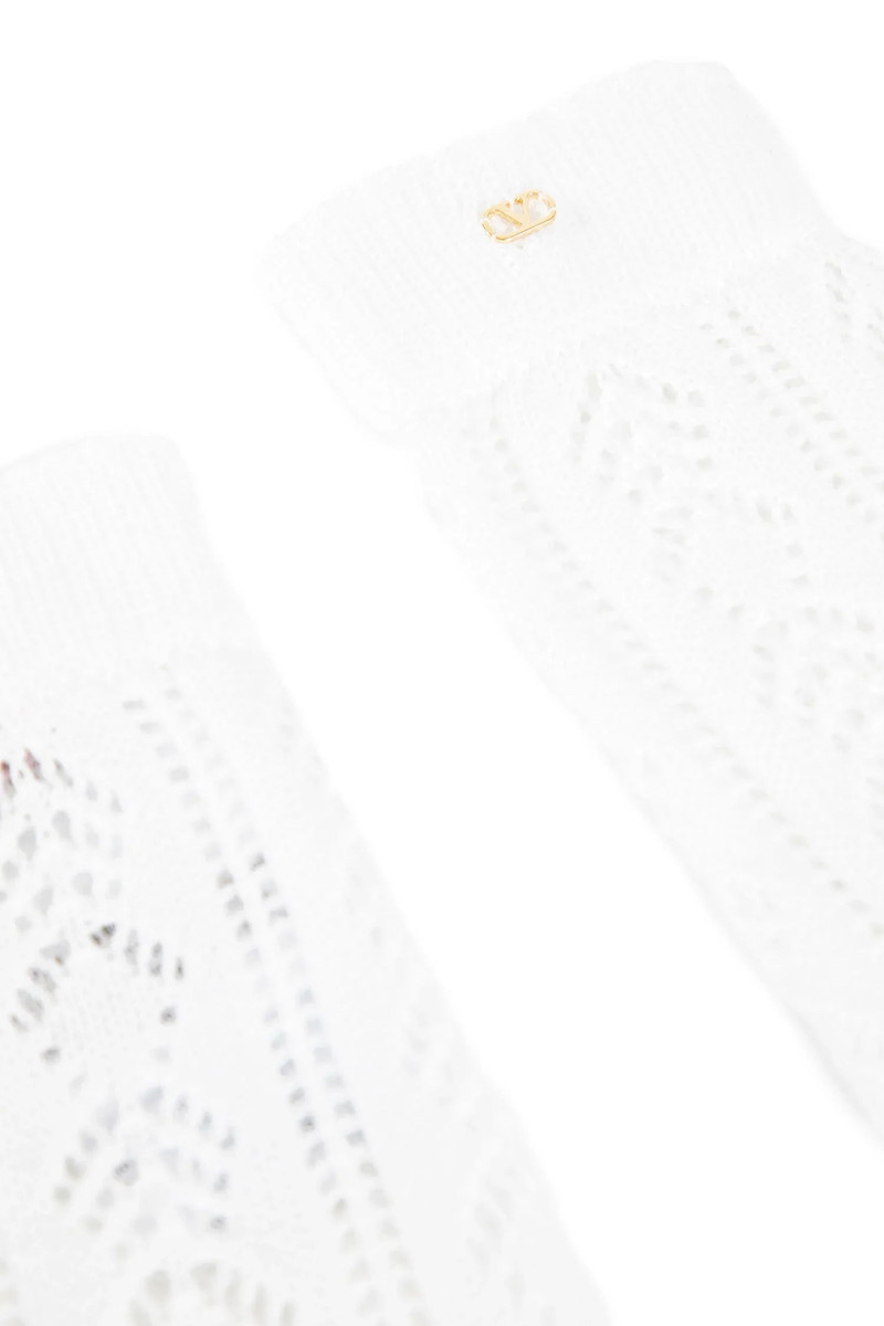 Valentino Vlogo-Cotton-Openwork-Socks outlook