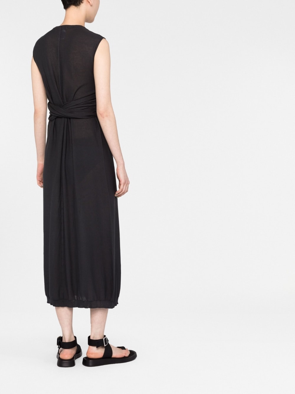 tie-detail cotton dress - 4