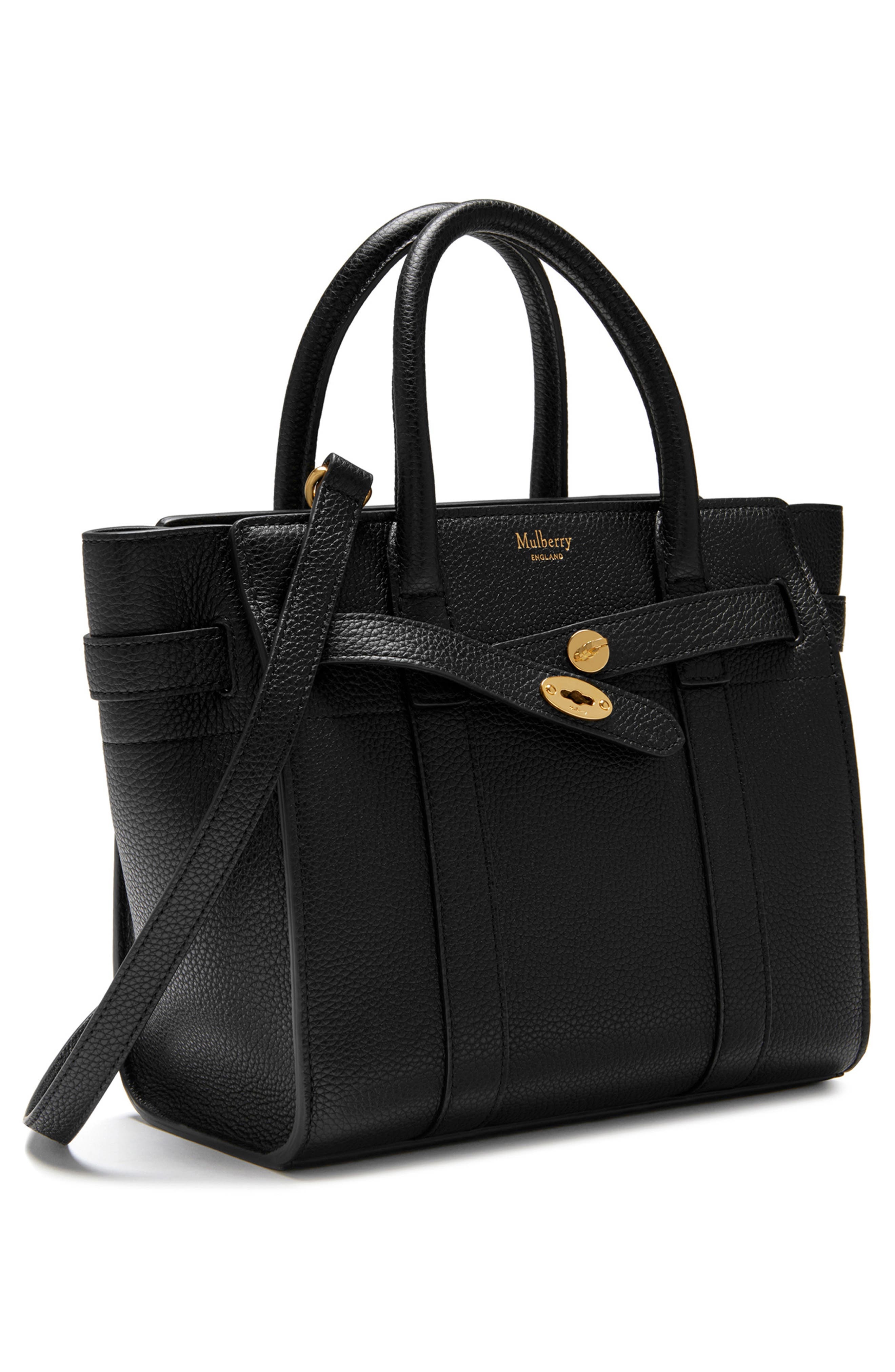 Mini Zipped Bayswater Leather Tote - 5