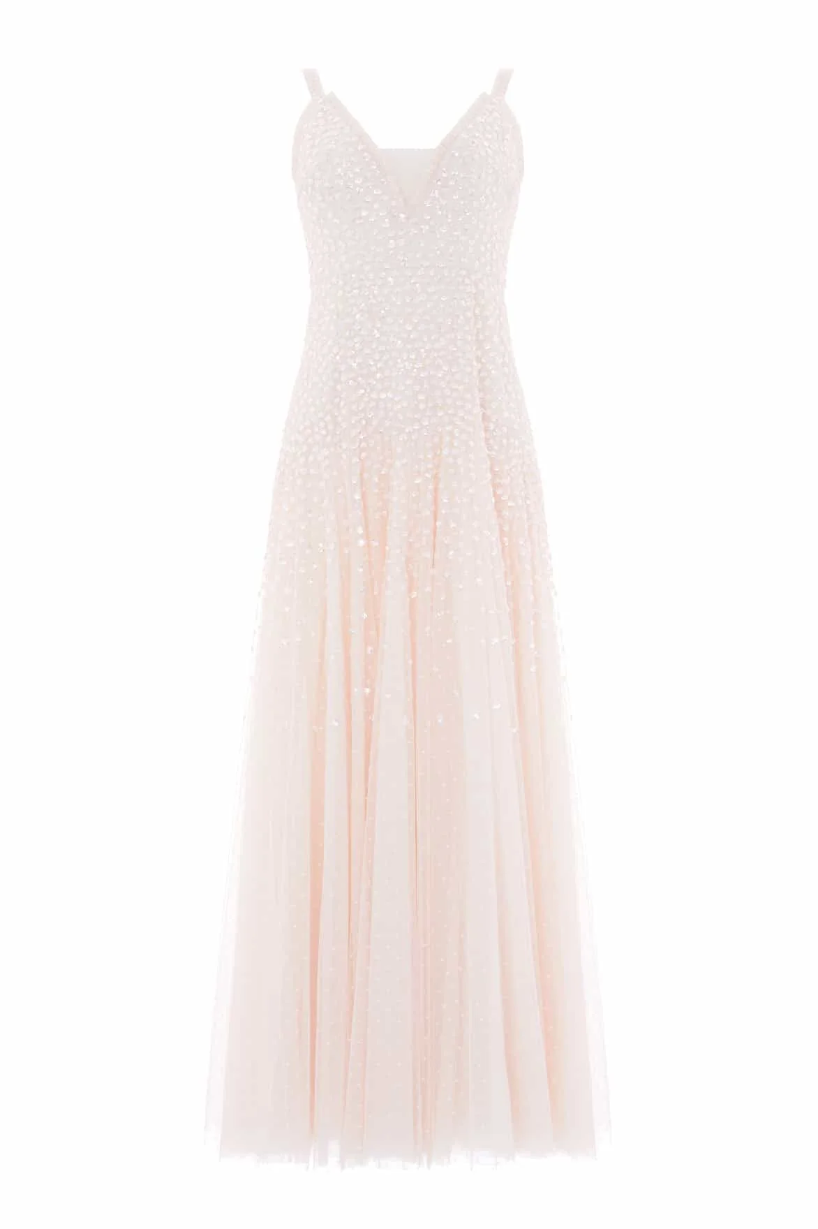 Sequin Cascade Cami Plunge Gown - 1