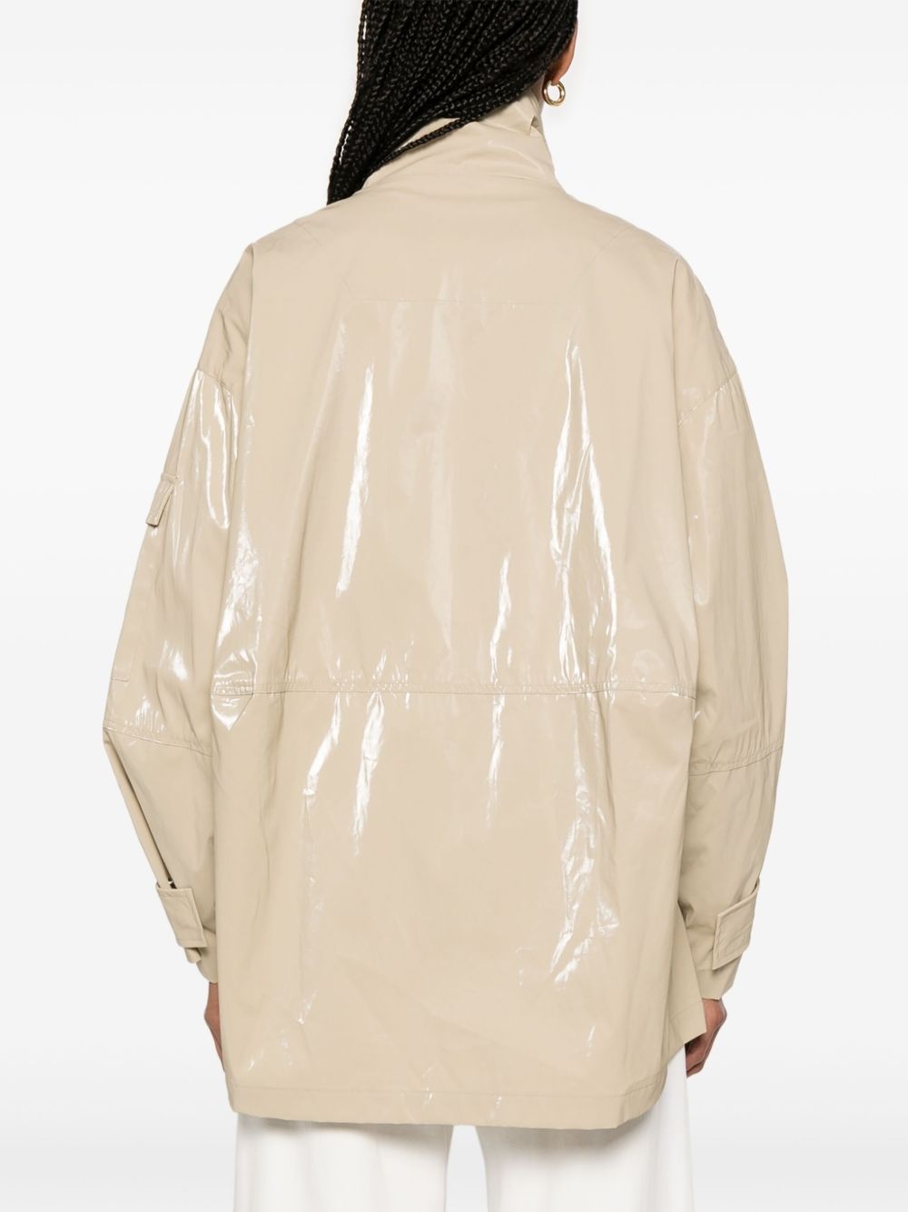 glossy cotton jacket - 4