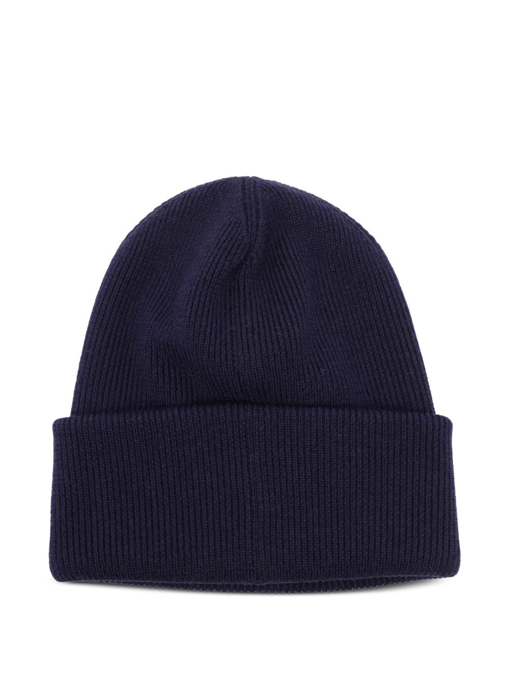 logo-patch wool beanie - 2
