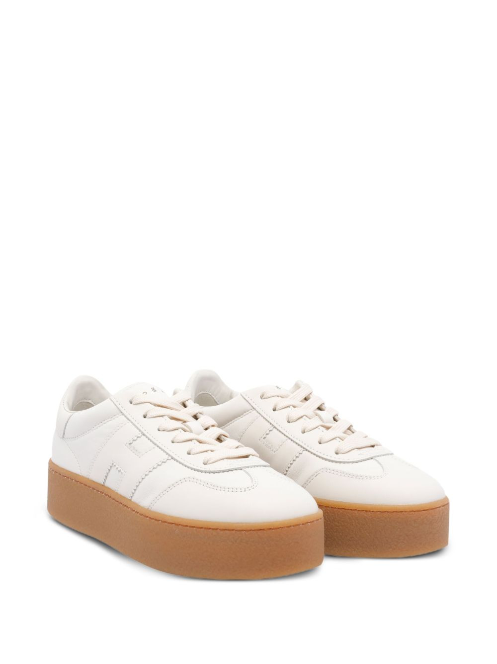 Cool leather platform low-top sneakers - 2