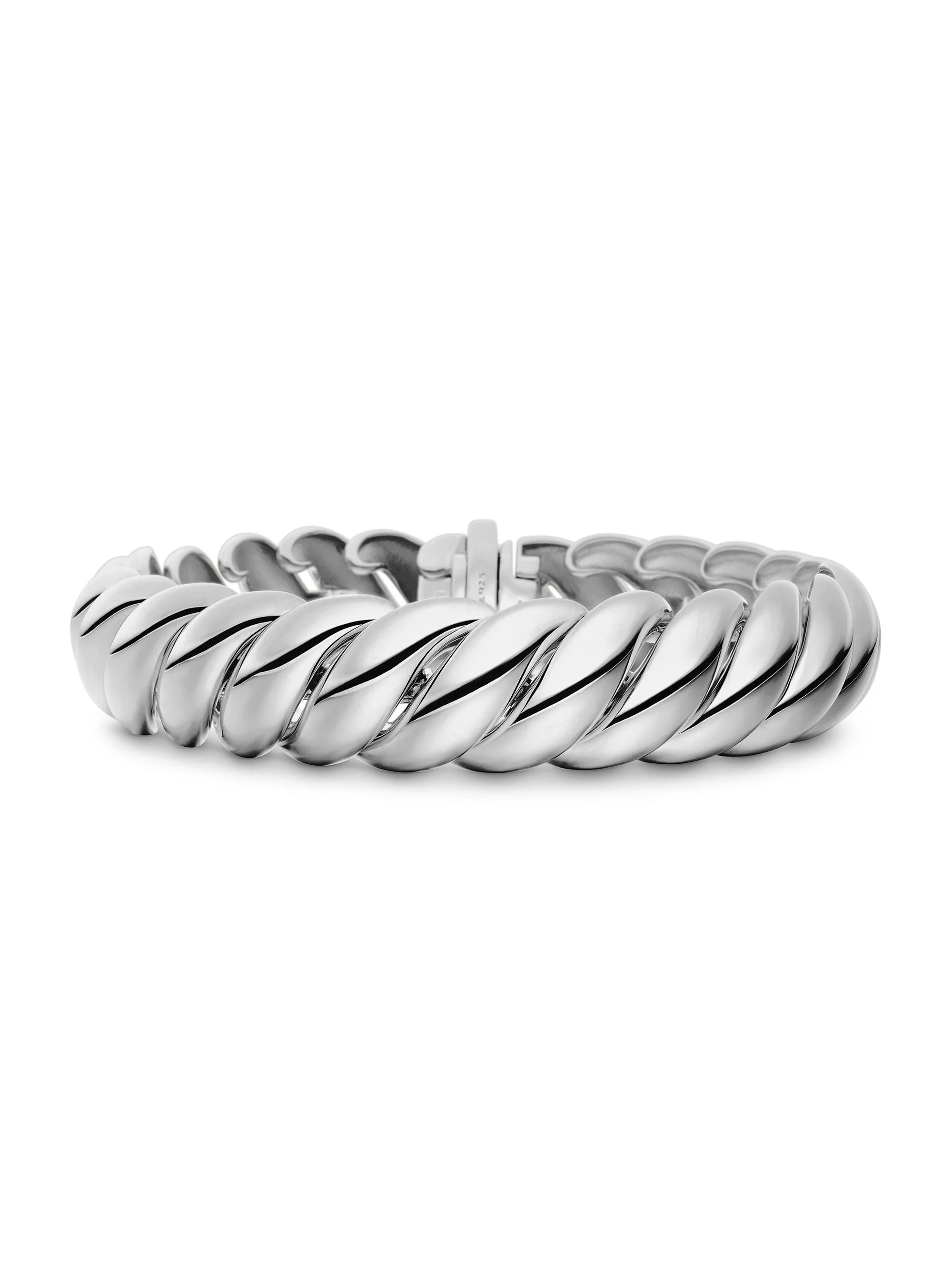 Women's Sculpted Cable Bracelet in Sterling Silver - Silver - 1