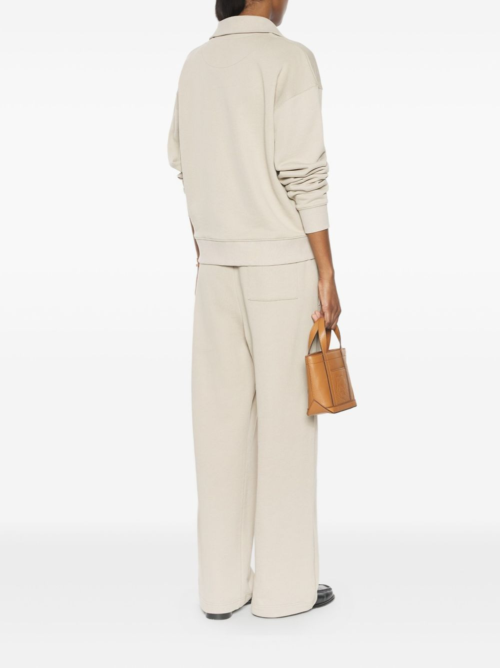 Profile Fox-embroidered half-zip sweatshirt - 3