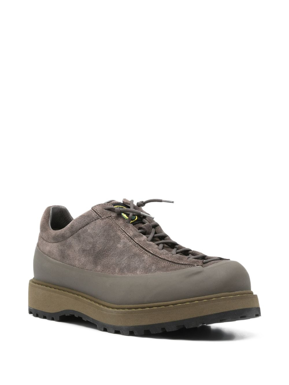 lace-up suede sneakers - 2