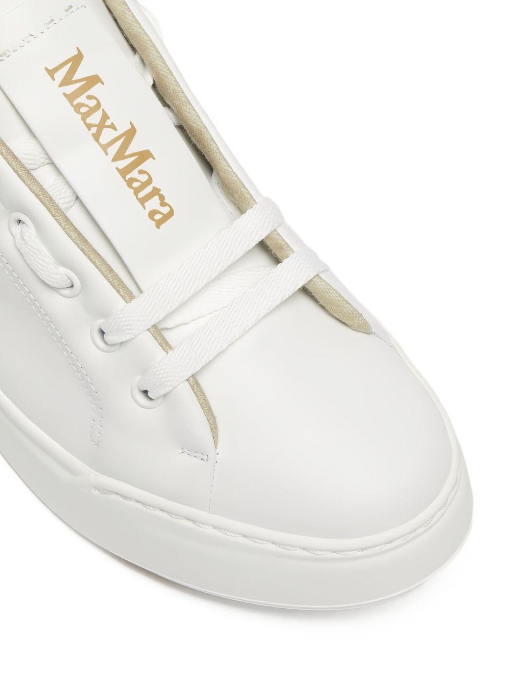 leather lace-up sneakers - 5