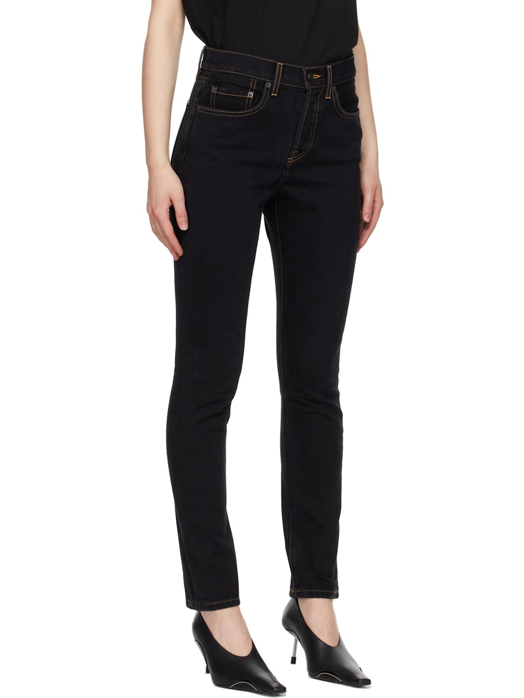 Black Denim Jeans - 2