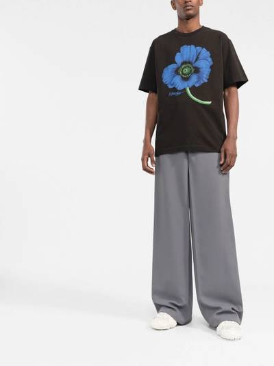 KENZO Poppy-print oversized T-shirt outlook