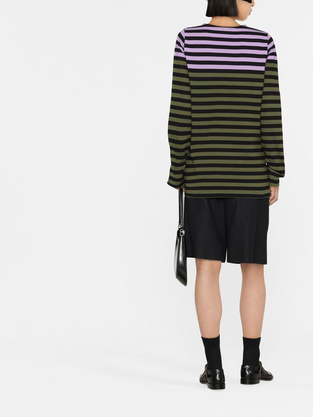 striped long-sleeve T-shirt - 4