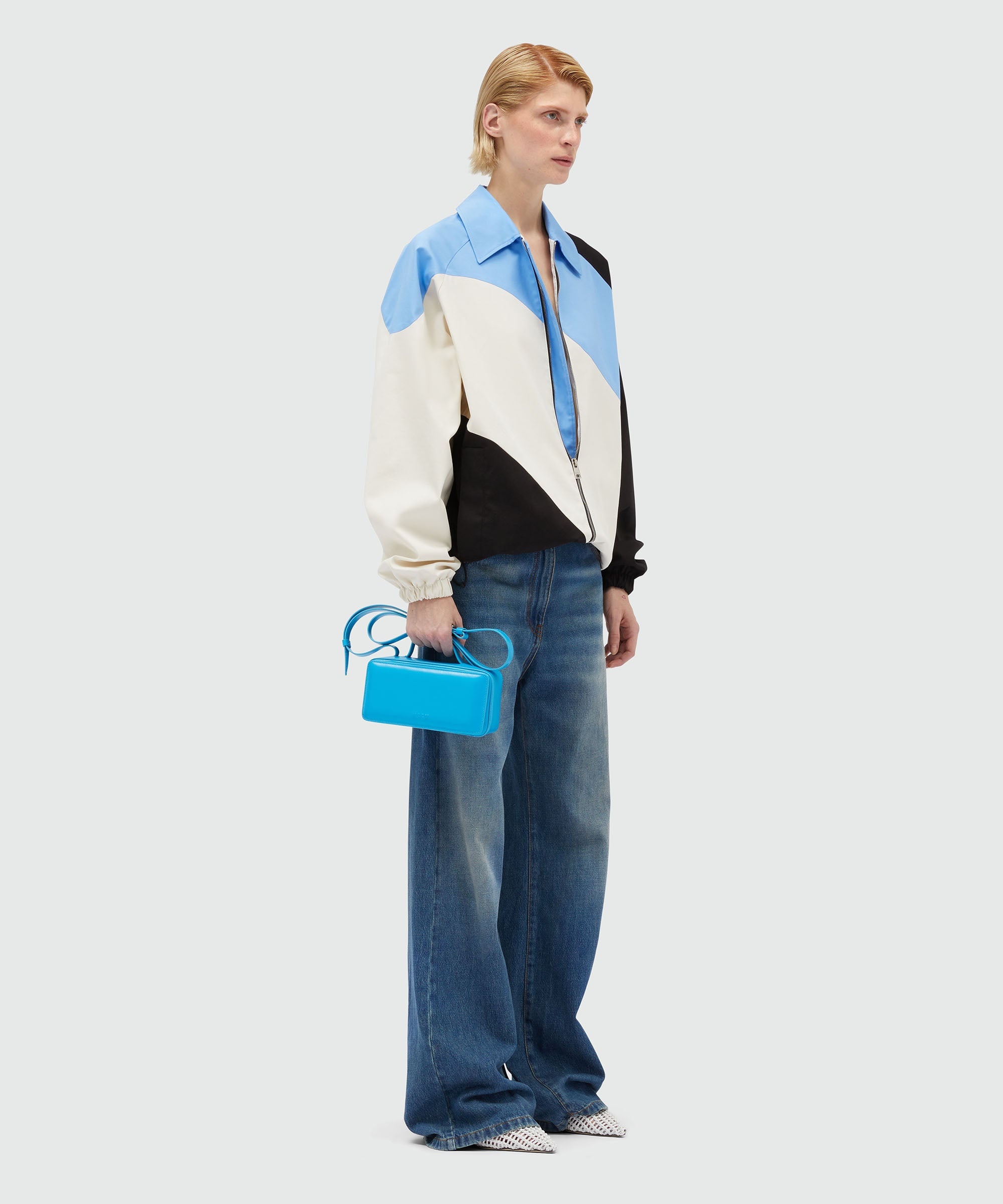 Gabardine jacket with "Tidal Wave" motif - 4