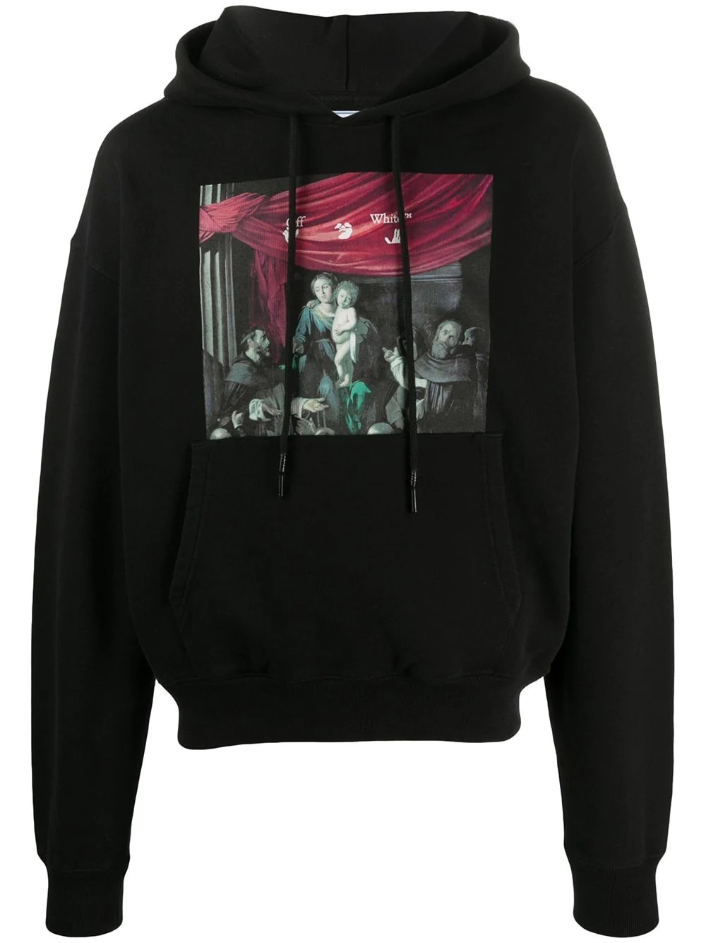 Caravaggio print hoodie - 1