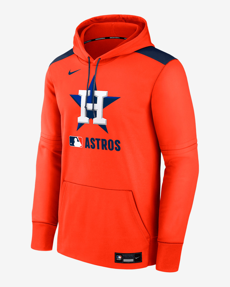 Houston Astros Authentic Collection Men's Nike Therma MLB Pullover Hoodie 1