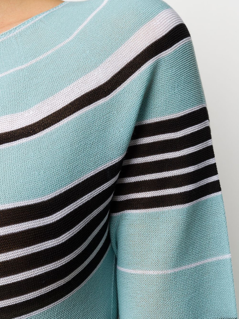 striped long knitted dress 5