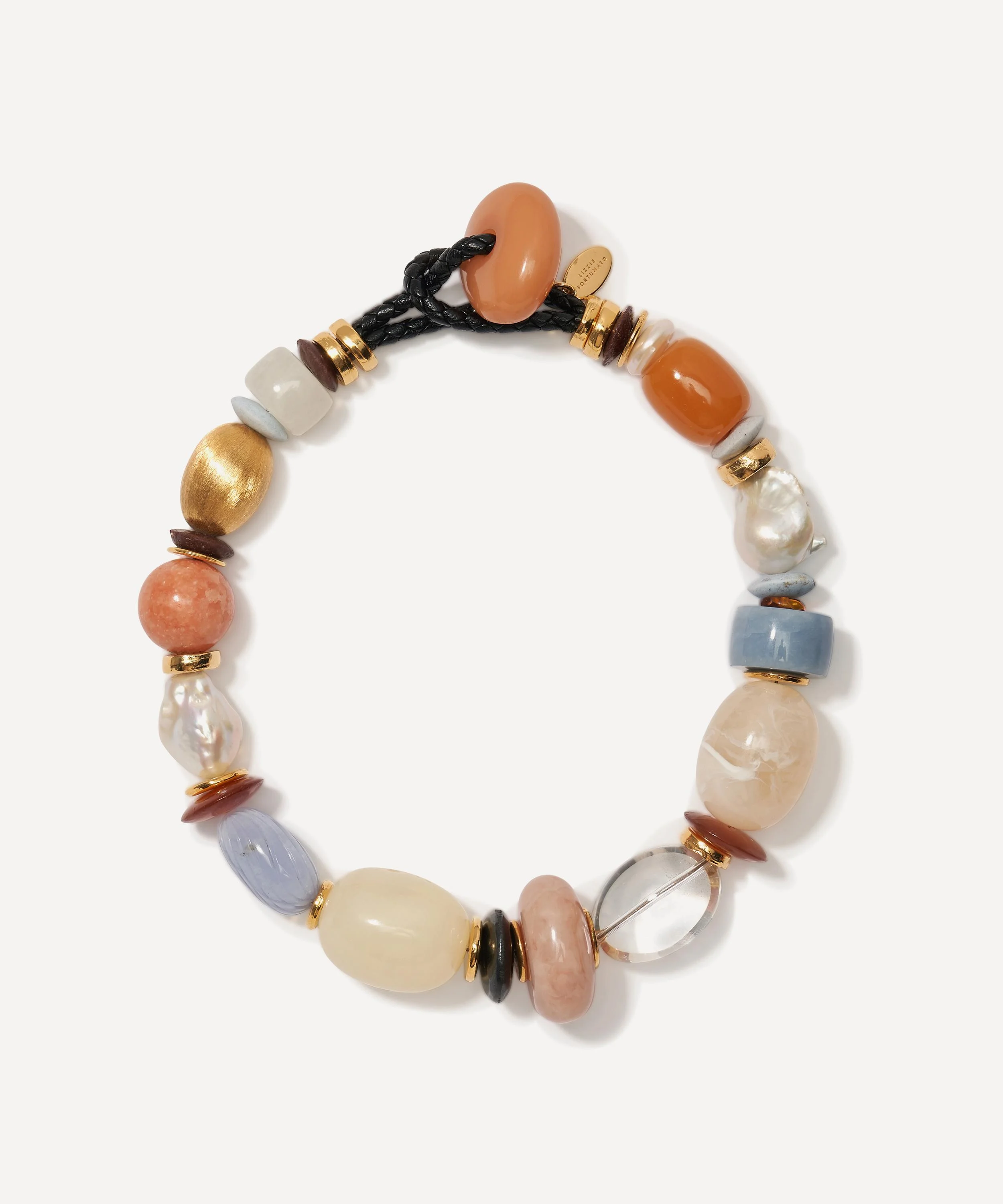 Gold-Plated Monument Collar Necklace - 1