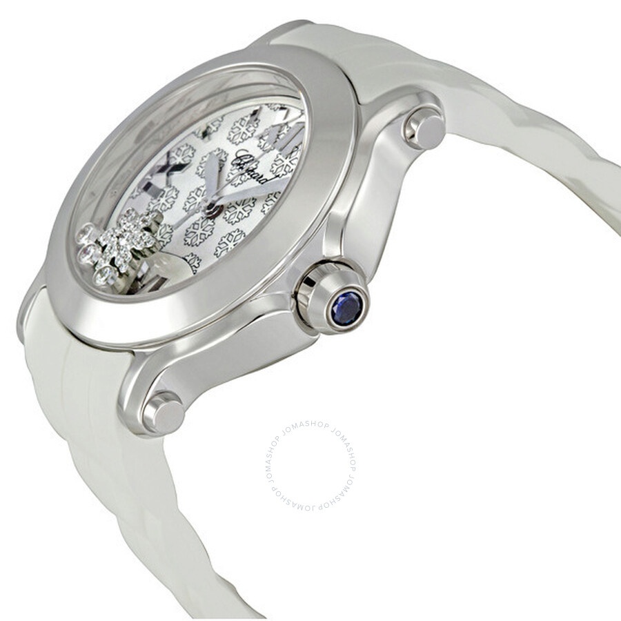 Chopard Happy Sport Snow Flake Dial Ladies Watch 278475-3015 - 2