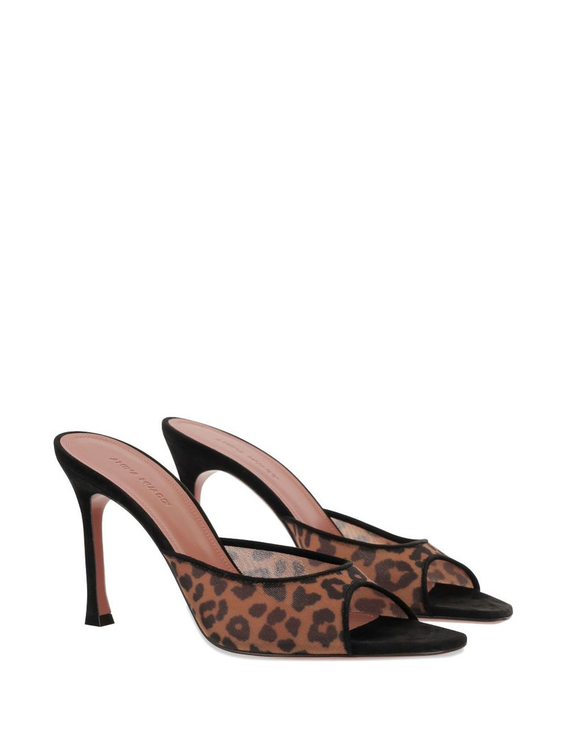 Amina Muaddi 95mm Alexa leopard-print pumps outlook