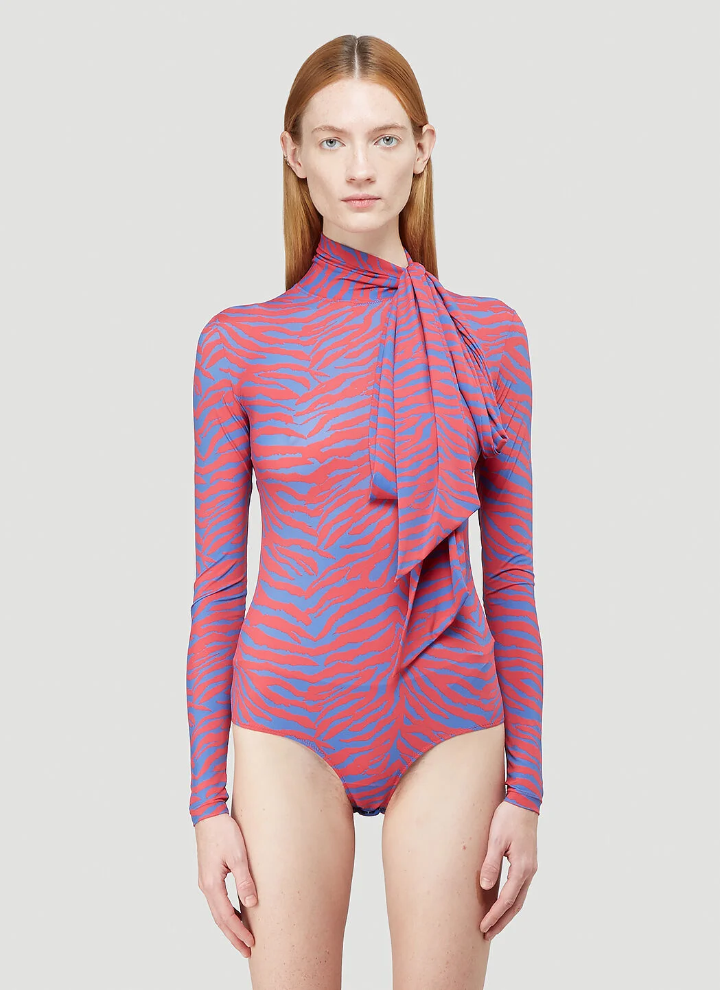 Zebra-Print Bodysuit - 1