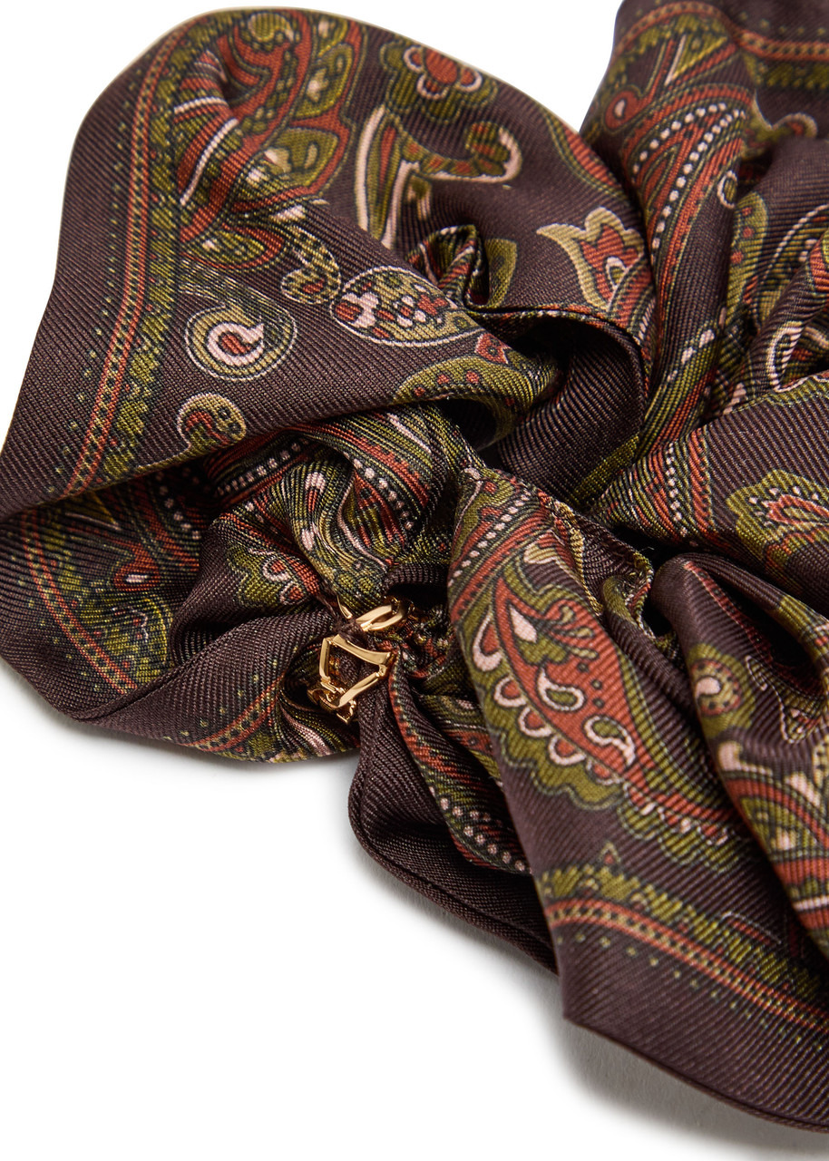 Saint Laurent Paisley-print Silk Scrunchie - 3