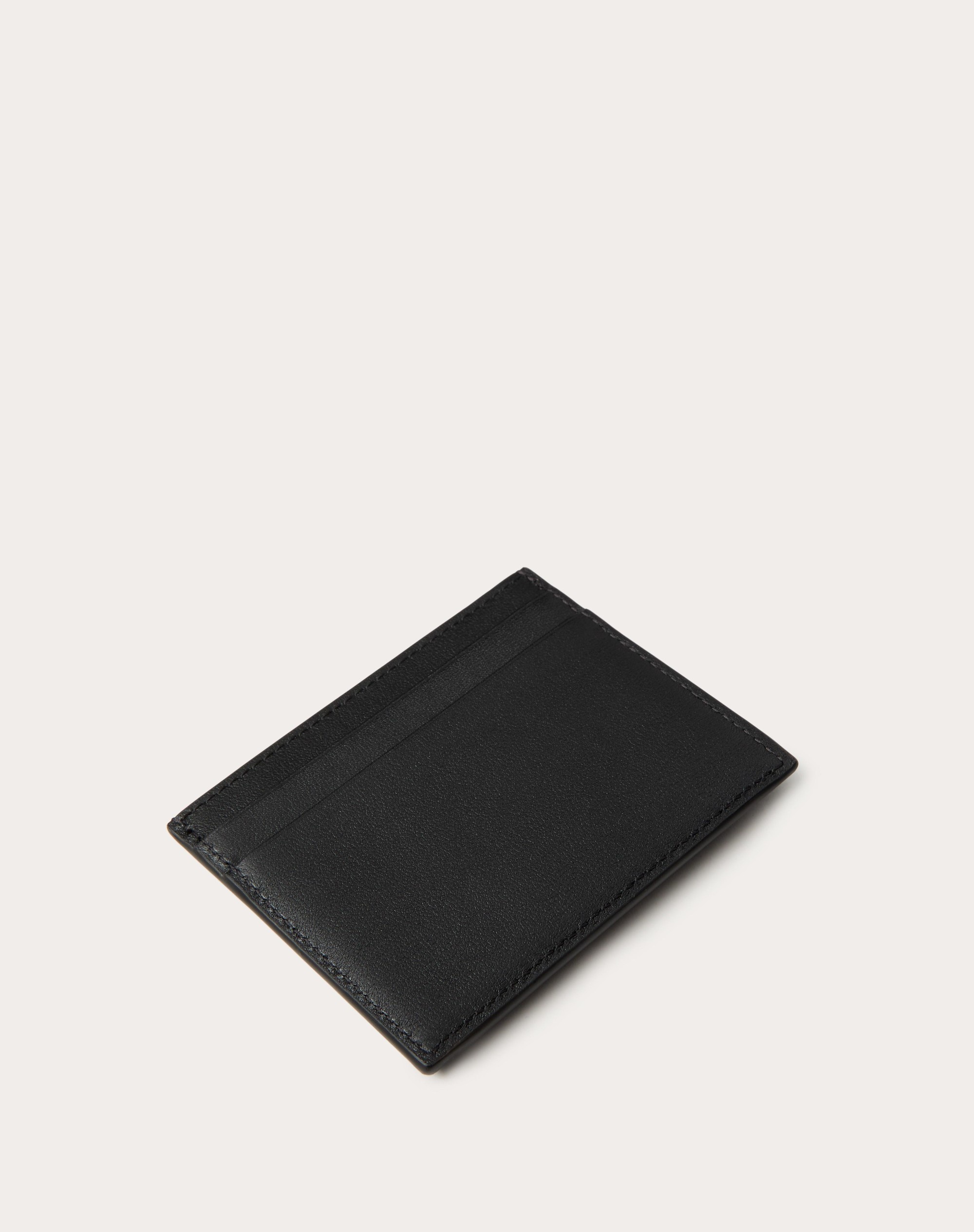 VALENTINO GARAVANI ROCKSTUD WISPY CARDHOLDER IN CALFSKIN - 3