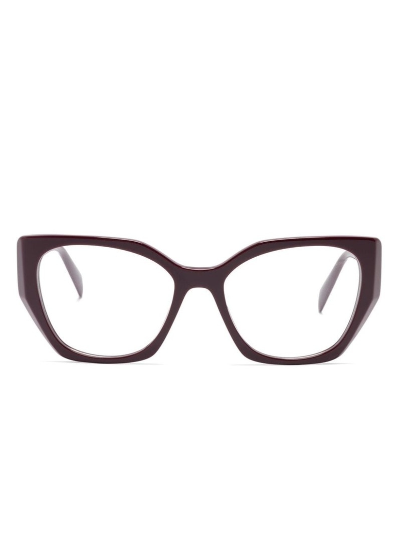 geometric-frame glasses 1