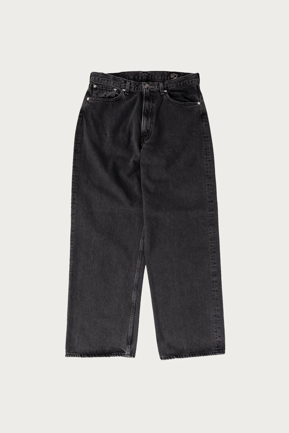 Super Dad's Denim Pants - Black Denim Stone - 1