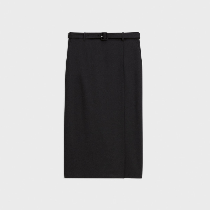 Trouser Skirt in Wool Gabardine 1
