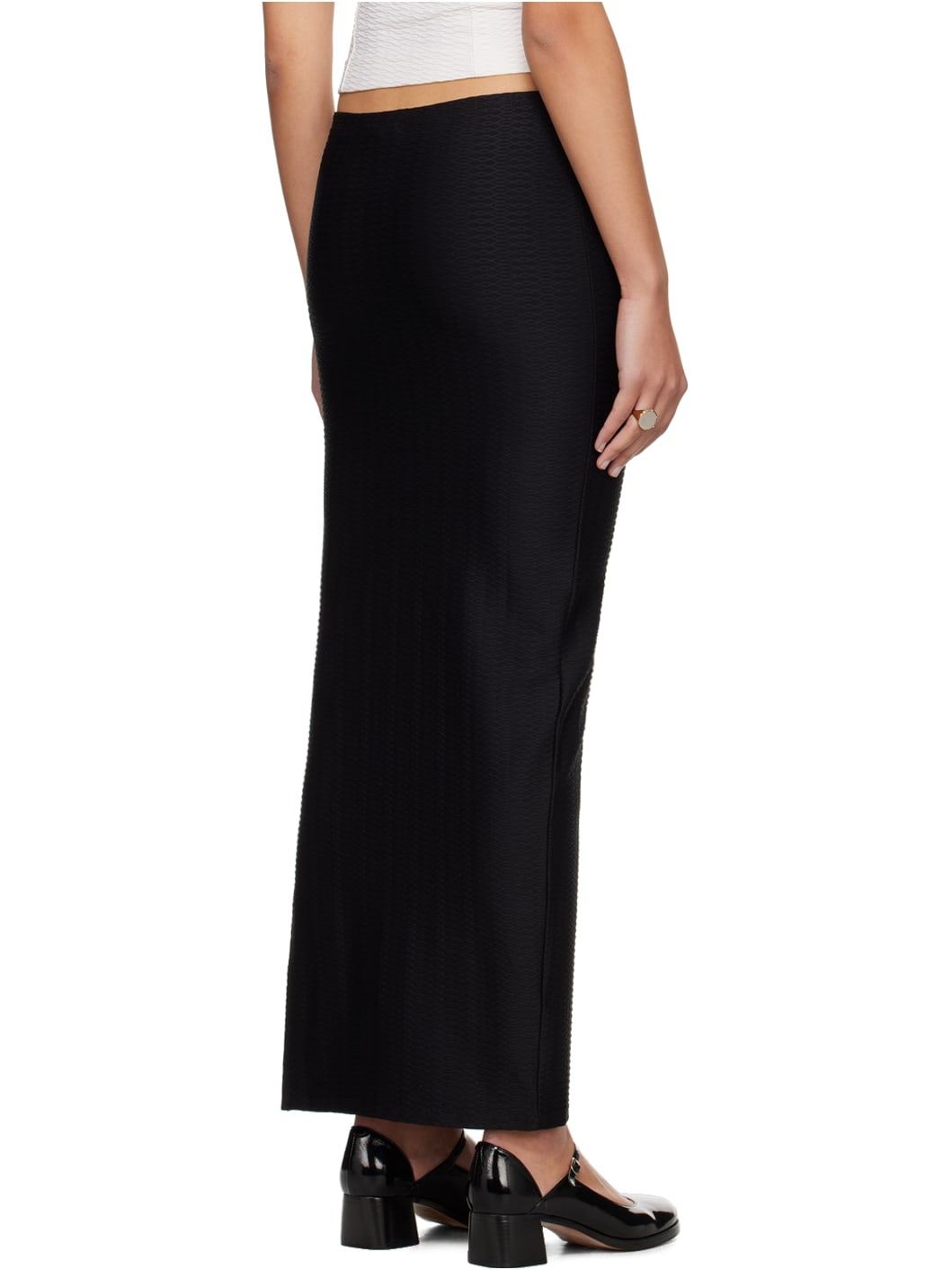 Black Salome Maxi Skirt - 3