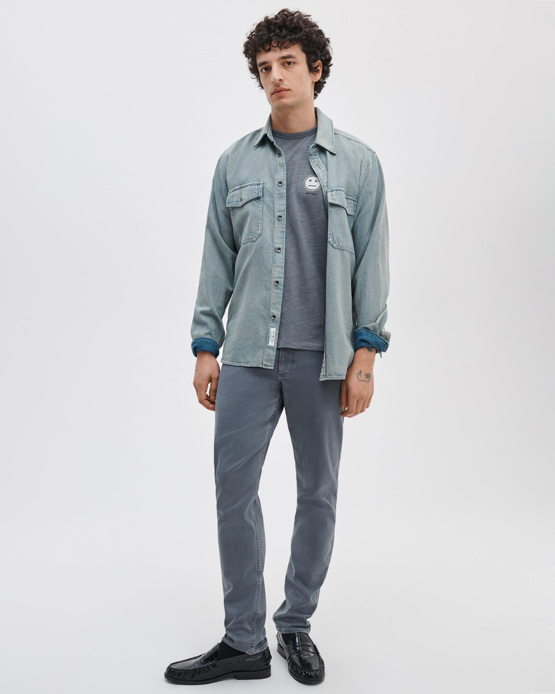 rag & bone Sour Face Embroidered Tee Classic Flame outlook