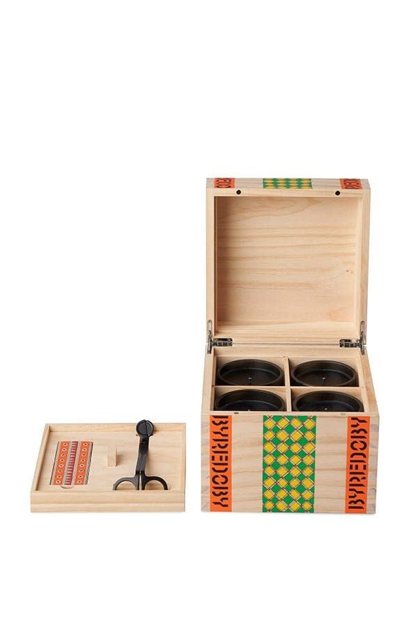 Wooden Box 4 Candles - 2