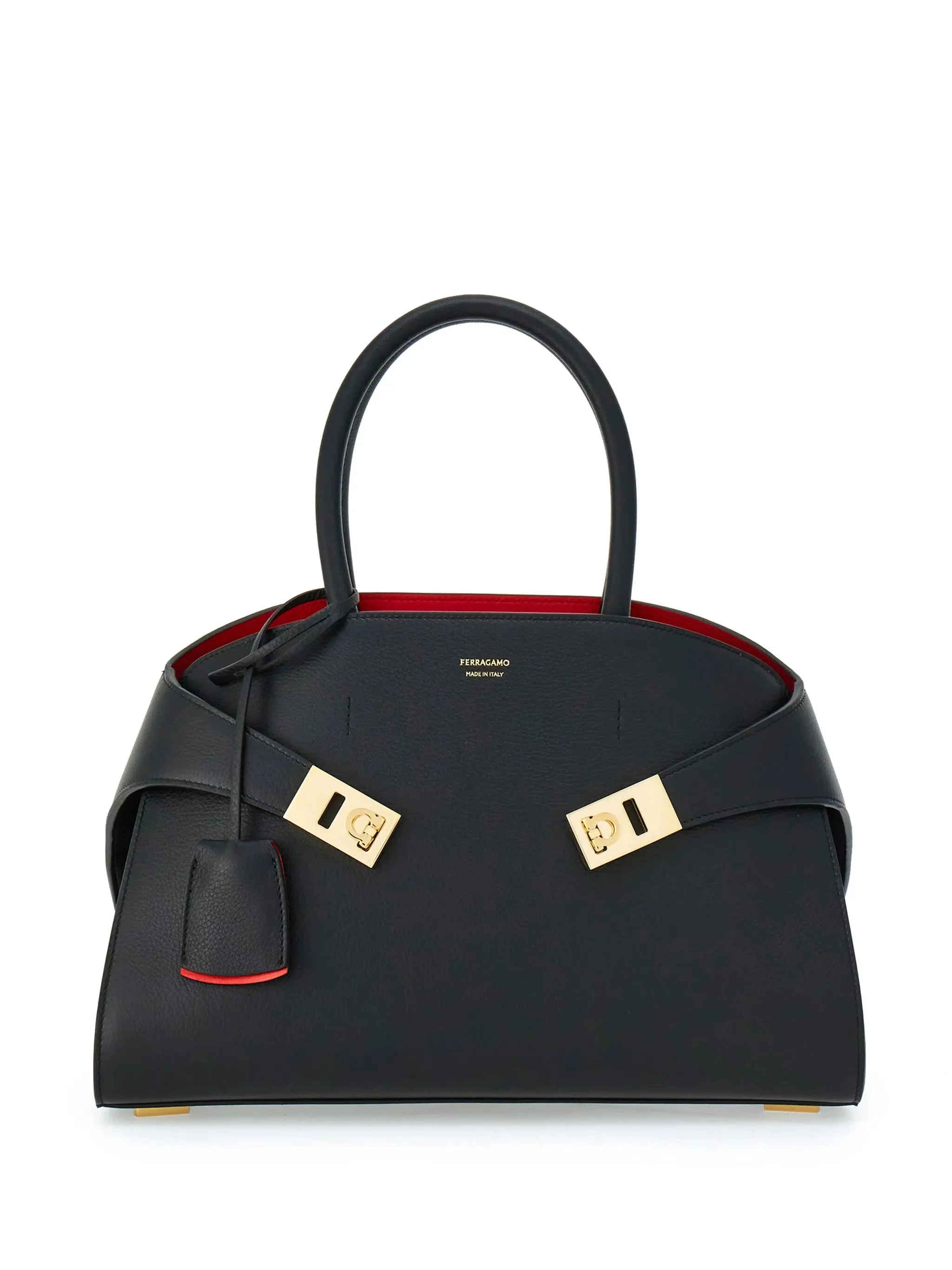 Ferragamo Small Hug Leather Tote Bag - 1