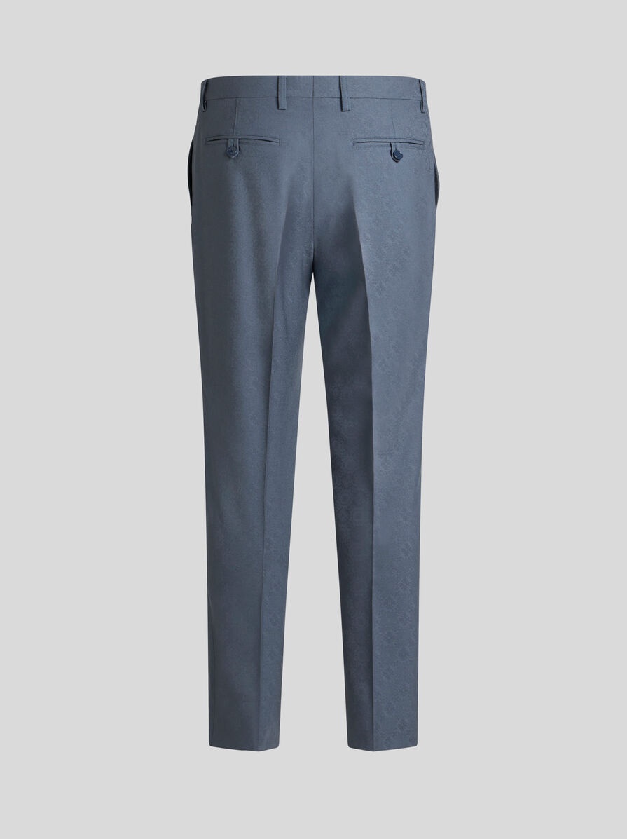 WOOL JACQUARD TROUSERS - 5