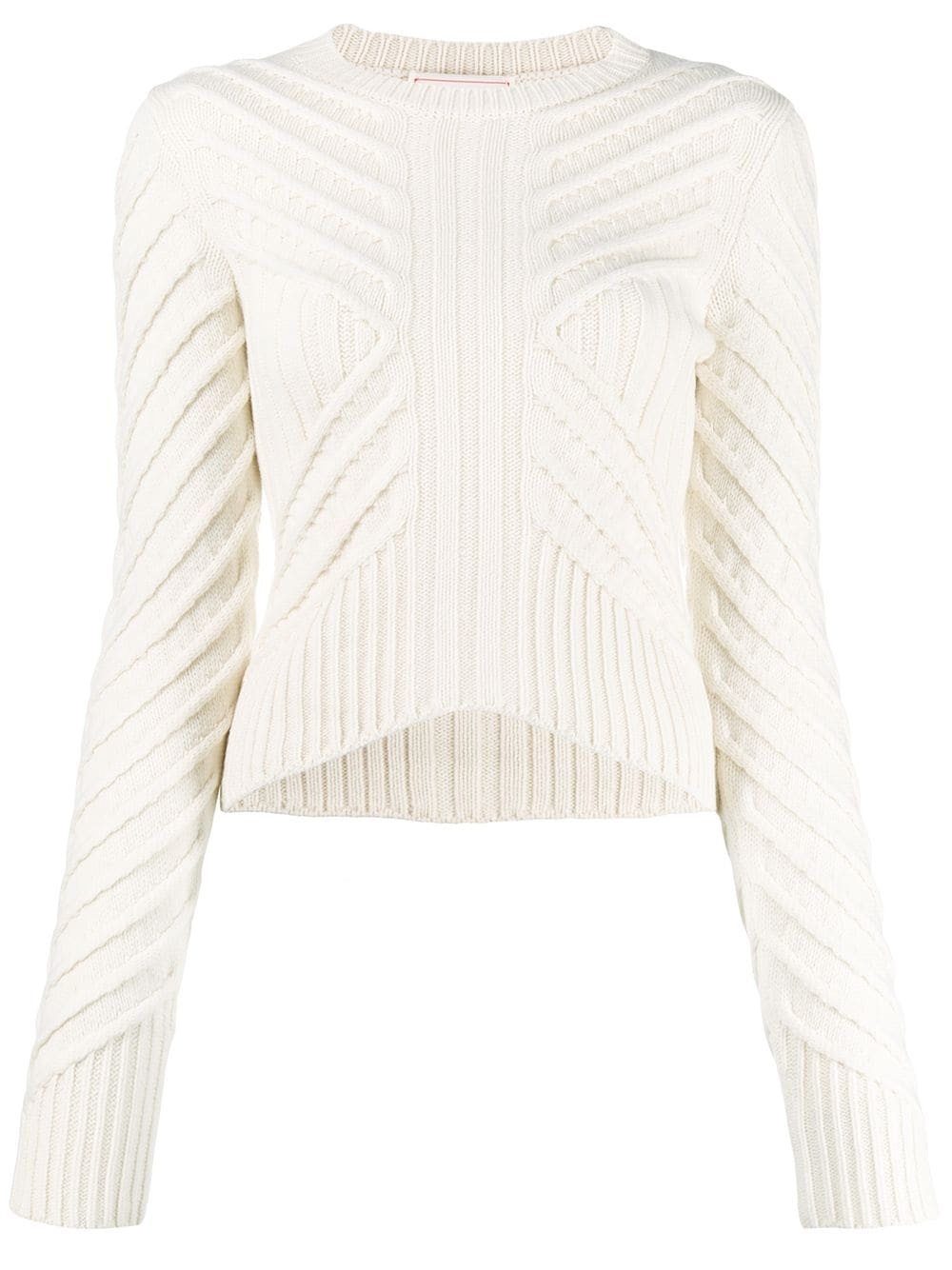 chevron knit jumper - 1